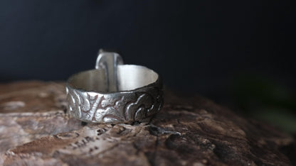 Rugged Pirate Style Boulder Opal Ring