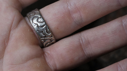 Rugged Pirate Style Boulder Opal Ring