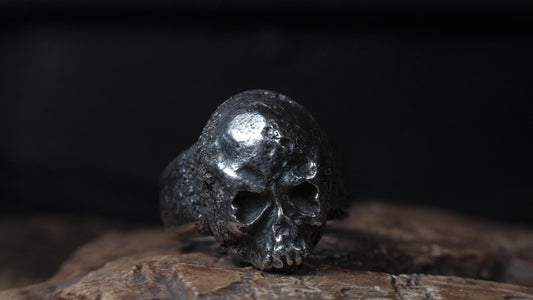 Chunky Sterling Silver Skull Ring