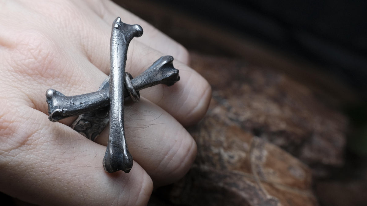Sterling Silver Crossbones Ring