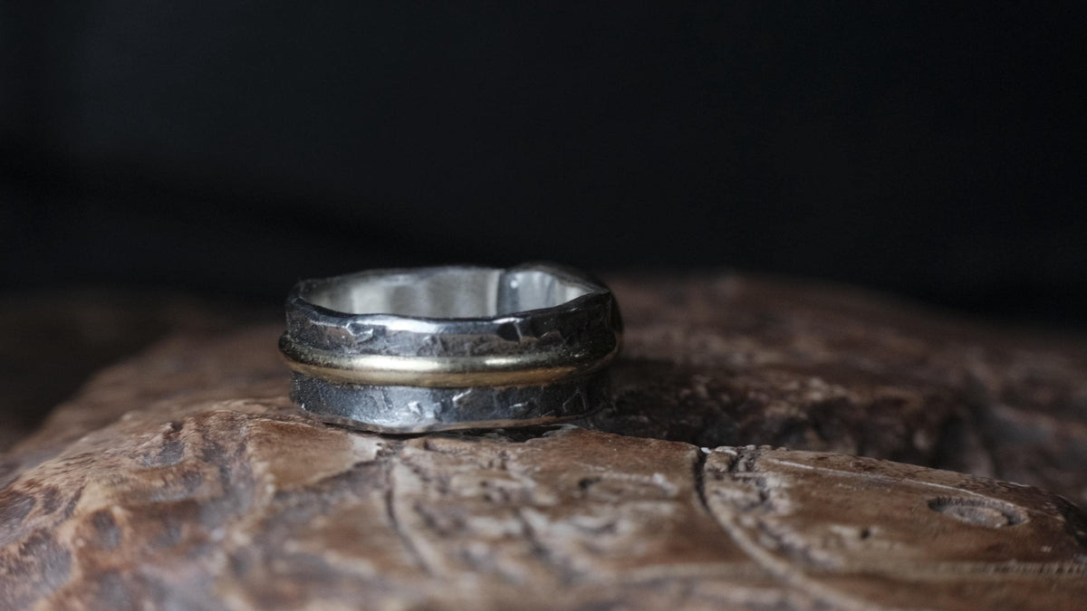 One-of-a-kind Australian opal ring handmade in Bellingen NSW