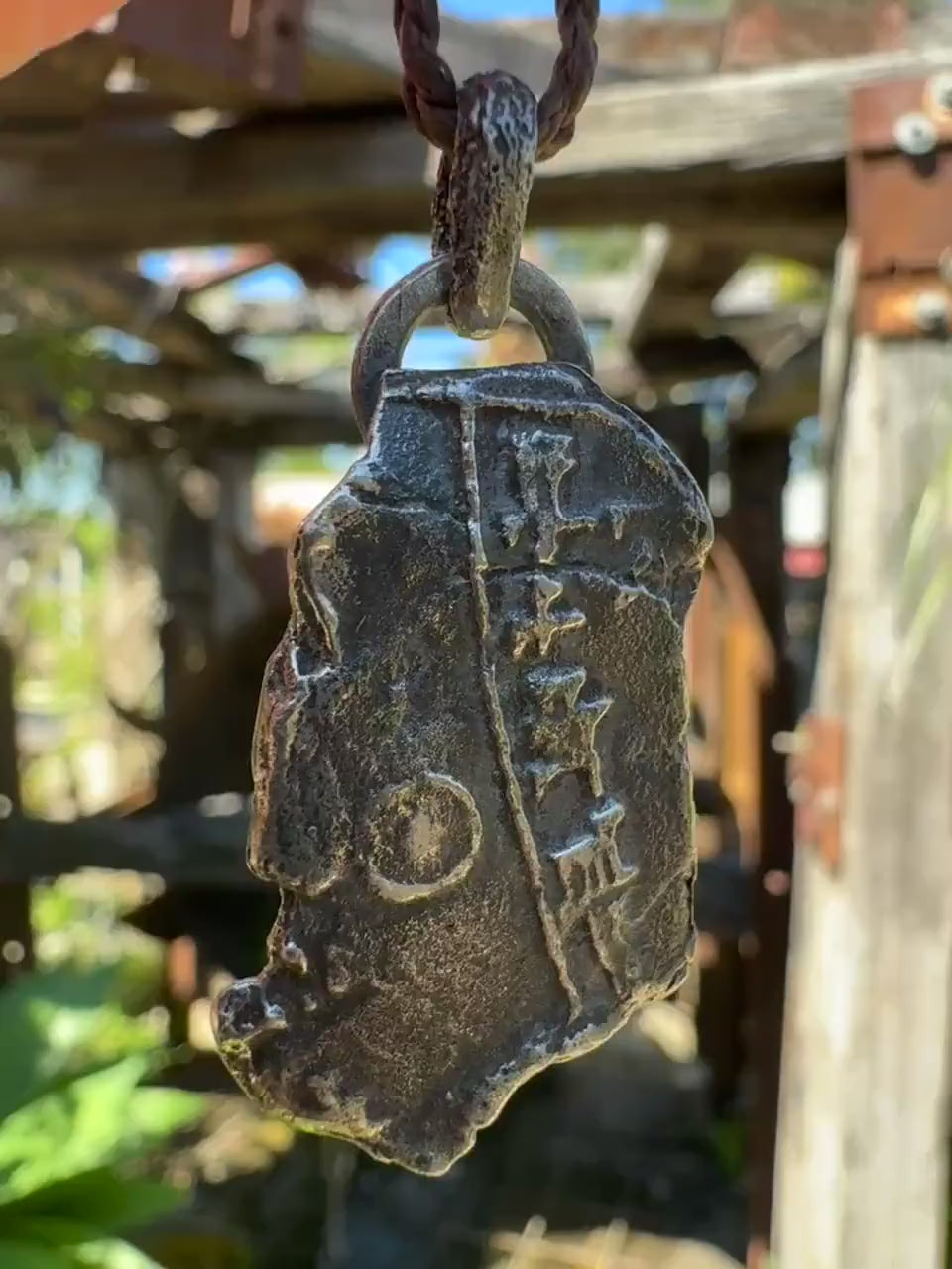 Ancient Assyrian Cuneiform Talisman 3 in Sterling Silver