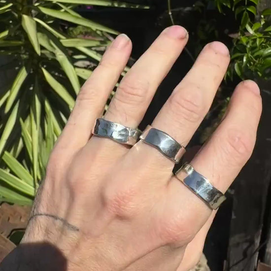 Classic Hammered Sterling Silver Ring ~ Made to Order