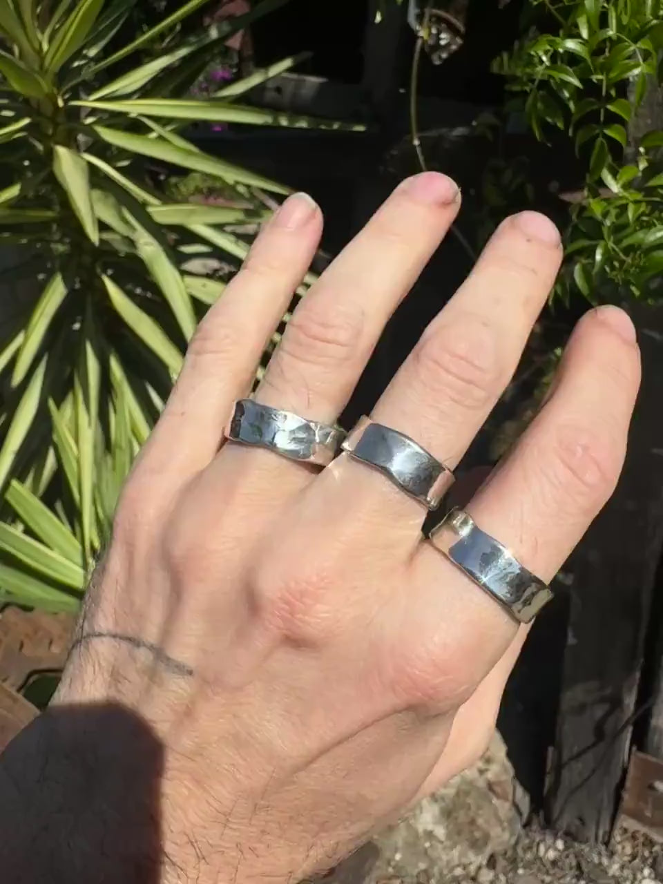 Classic Hammered Sterling Silver Ring ~ Made to Order